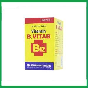 Nhà Thuốc Thành Hương - Thuốc Vitamin B.Vitab B12 Danapha phòng và điều trị tình trạng thiếu Calci và Vitamin B (100 viên) 3 Nhà Thuốc Thành Hương - Thiet ke chua co ten 14