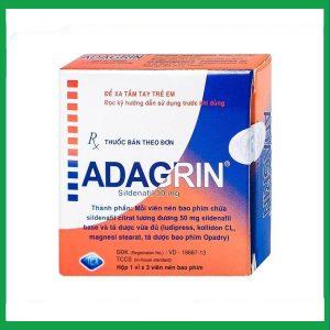 Thuốc Adagrin 50mg điều trị rối loạn cương dương (1 vỉ x 3 viên)