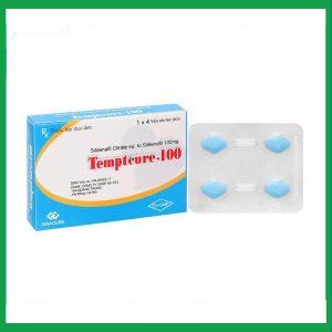 Thuốc Temptcure-100 Gracure điều trị rối loạn cương dương (1 vỉ x 4 viên)