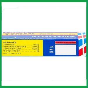 Nhà Thuốc Thành Hương - Kem bôi da Tomax Genta điều trị bệnh da dị ứng (6g) 4 Nhà Thuốc Thành Hương - Tomax Genta 2
