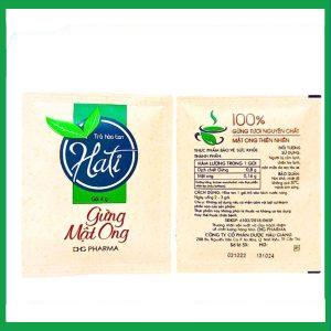 Nhà Thuốc Thành Hương - Trà gừng mật ong Hati hỗ trợ giải cảm (Hộp 24 gói x 4g) 1 Nhà Thuốc Thành Hương - Tra gung Mat Ong Hati 2