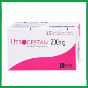 Thuốc Utrogestan 200mg bổ sung nội tiết tố trong bệnh lý sản phụ khoa (15 viên)