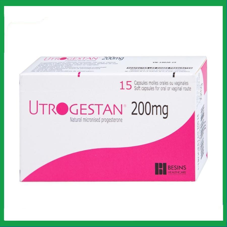 Utrogestan-200mg.jpg Nhà Thuốc Thành Hương - Utrogestan 200mg