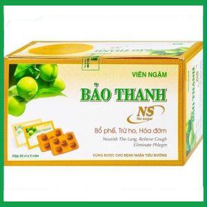 Viên ngậm Bảo Thanh không đường - bổ phế, trừ ho, hóa đờm (20 vỉ x 5 viên)