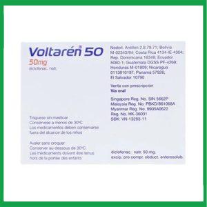 Nhà Thuốc Thành Hương - Thuốc Voltaren 50mg Novartis điều trị viêm khớp 1 Nhà Thuốc Thành Hương - Voltaren 50mg3