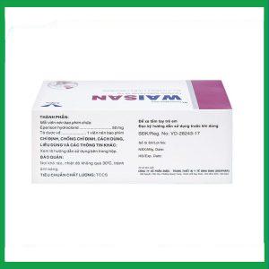 Nhà Thuốc Thành Hương - Thuốc Waisan 50mg Bidiphar cải thiện triệu chứng tăng trương lực cơ (10 vỉ x 10 viên) 3 Nhà Thuốc Thành Hương - Waisan1