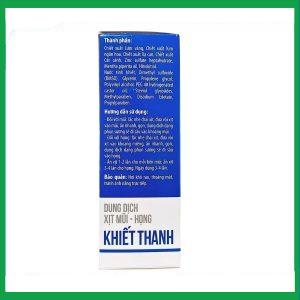 Nhà Thuốc Thành Hương - Xịt Mũi Họng Khiết Thanh - Làm sạch, loại bỏ bụi bẩn ( Lọ 30ml) 2 Nhà Thuốc Thành Hương - Xit mui hong Khiet Thanh 3