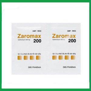 Nhà Thuốc Thành Hương - Bột pha hỗn dịch uống Zaromax 200 điều trị viêm phế quản, viêm phổi (24 gói) 2 Nhà Thuốc Thành Hương - Zaromax 3