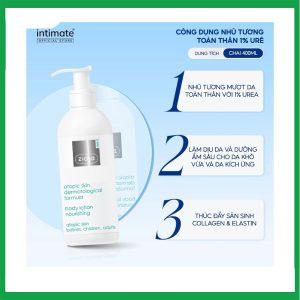 Nhà Thuốc Thành Hương - Nhũ tương mượt da toàn thân 1% Urê Ziaja dưỡng ẩm, bảo vệ da, làm dịu tổn thương da (400ml) 1 Nhà Thuốc Thành Hương - Ziaja Med Atopic Skin 400ml Nhu tuong muot da toan than2