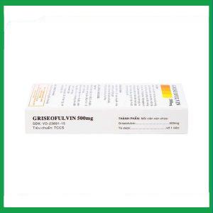 Nhà Thuốc Thành Hương - Thuốc Griseofulvin 500mg Vidipha điều trị các bệnh nấm da, tóc, lông, móng (2 vỉ x 10 viên) 2 Nhà Thuốc Thành Hương - Zidocin 3