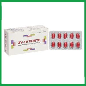 Thuốc Zy-10 Forte 100mg Y-Med điều trị bệnh suy tim xung huyết, thiếu hụt coenzym Q10 (3 vỉ x 10 viên)