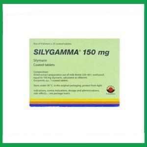 Thuốc Silygamma 150mg điều trị viêm gan mãn tính, xơ gan (4 vỉ x 25 viên)
