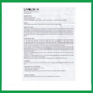 Nhà Thuốc Thành Hương - Viên nang mềm Livolin-H 300mg cải thiện bệnh gan, chán ăn, đau hạ sườn phải (10 vỉ x 10 viên) 1 Nhà Thuốc Thành Hương - a2 3 3