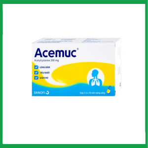 Thuốc Acemuc 200mg Sanofi (Hộp 3 Vỉ x 10 Viên)