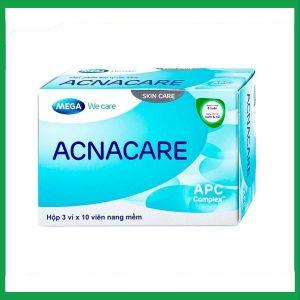 Viên uống Acnacare Mega We Care bổ sung chất chống oxy hóa, ngăn ngừa mụn (3 vỉ x 10 viên)