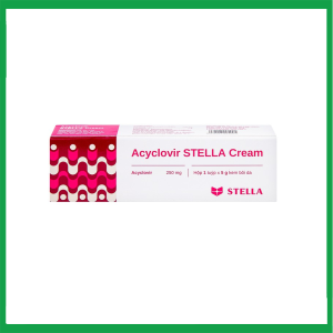 Nhà Thuốc Thành Hương - Kem bôi da Acyclovir Stella Cream (5g) điều trị nhiễm virus Herpes simplex 2 Nhà Thuốc Thành Hương - acy1