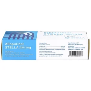 Nhà Thuốc Thành Hương - Thuốc Allopurinol Stella 300mg điều trị tăng acid uric máu, sỏi thận (3 vỉ x 10 viên) 1 Nhà Thuốc Thành Hương - allopurinol 1