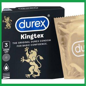 Bao cao su Durex Kingtex ôm sát, vừa vặn 49mm