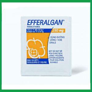 Nhà Thuốc Thành Hương - Bột sủi Efferalgan 250mg giảm đau hạ sốt cho trẻ từ 17-50 kg 1 Nhà Thuốc Thành Hương - bot sui efferalgan 250mg