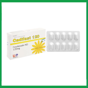 Thuốc Cadifast 120 US Pharma điều trị mày đay mạn tính vô căn, giảm viêm mũi dị ứng (3 vỉ x 10 viên)