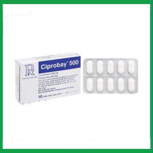 Nhà Thuốc Thành Hương - Thuốc Ciprobay 500mg Bayer điều trị nhiễm trùng (Hộp 1 vỉ x 10 viên) 2 Nhà Thuốc Thành Hương - ciprobay 500 1