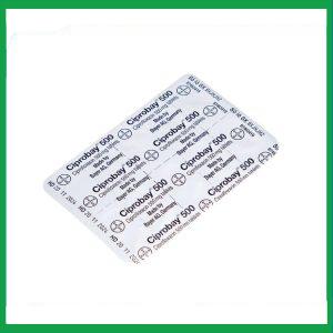 Nhà Thuốc Thành Hương - Thuốc Ciprobay 500mg Bayer điều trị nhiễm trùng (Hộp 1 vỉ x 10 viên) 1 Nhà Thuốc Thành Hương - ciprobay 500 2