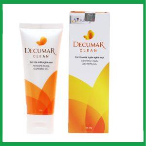 Decumar Clean - Sữa rửa mặt ngừa mụn tuýp 50g