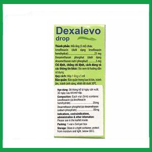 Nhà Thuốc Thành Hương - Thuốc nhỏ mắt Dexalevo Drop điều trị nhiễm khuẩn mắt, viêm kết mạc (5ml) 1 Nhà Thuốc Thành Hương - dexalevo drop 2