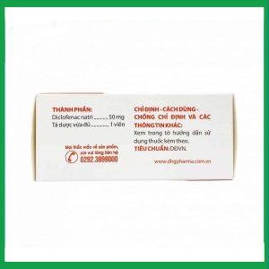 Nhà Thuốc Thành Hương - diclofenac 50mg dhg 1