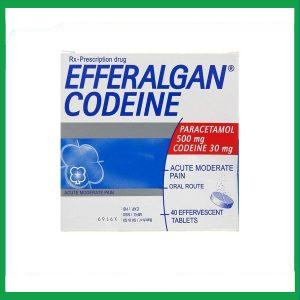 Viên sủi Efferalgan Codeine giảm đau cấp tính mức độ trung bình (10 vỉ x 4 viên)