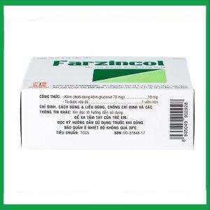 Nhà Thuốc Thành Hương - Farzincol 10mg bổ sung kẽm, trị thiếu kẽm (10 vỉ x 10 viên) 2 Nhà Thuốc Thành Hương - fb 2 2024 07 04T133615.277
