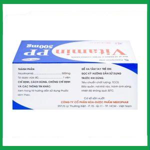 Nhà Thuốc Thành Hương - Thuốc Vitamin PP 500mg Mekophar điều trị bệnh pellagra (10 vỉ x 10 viên) 4 Nhà Thuốc Thành Hương - fb 2 2024 07 05T141405.891