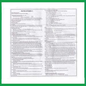 Nhà Thuốc Thành Hương - Thuốc Rutin-Vitamin C Mekophar hỗ trợ điều trị các hội chứng chảy máu, xơ cứng (10 vỉ x 10 viên) 6 Nhà Thuốc Thành Hương - fb 2 2024 07 08T134725.330