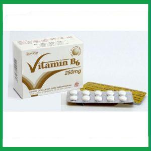 Thuốc Vitamin B6 250mg Mekophar điều trị thiếu hụt Vitamin B6 (10 vỉ x 10 viên)