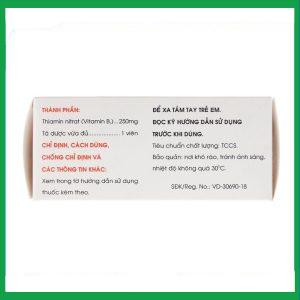 Nhà Thuốc Thành Hương - Thuốc Vitamin B6 250mg Mekophar điều trị thiếu hụt Vitamin B6 (10 vỉ x 10 viên) 1 Nhà Thuốc Thành Hương - fb 2 2024 07 08T160756.471