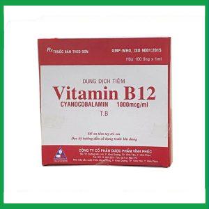 Thuốc tiêm Vitamin B12 Vinphaco điều trị thiếu máu ác tính (100 ống x 1ml)