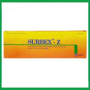 Nhà Thuốc Thành Hương - Viên nén Surbex Z điều trị chứng thiếu các vitamin nhóm B, vitamin C và kẽm (10 vỉ x 10 viên) 3 Nhà Thuốc Thành Hương - fb 2 24