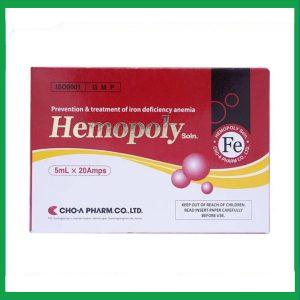 Nhà Thuốc Thành Hương - Dung dịch uống Hemopoly ngăn ngừa và điều trị thiếu máu do thiếu sắt (20 ống x 5ml) 2 Nhà Thuốc Thành Hương - fb 2 56