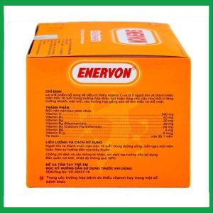 Nhà Thuốc Thành Hương - Thuốc Enervon United điều trị thiếu Vitamin C và B (10 vỉ x 10 viên) 2 Nhà Thuốc Thành Hương - fb 2 70