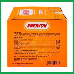 Nhà Thuốc Thành Hương - Thuốc Enervon United điều trị thiếu Vitamin C và B (10 vỉ x 10 viên) 1 Nhà Thuốc Thành Hương - fb 2 71