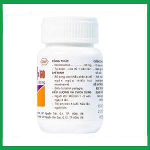 Nhà Thuốc Thành Hương - Thuốc Vitamin PP 50mg Pharmedic phòng ngừa và điều trị bệnh pellagra (60 viên) 1 Nhà Thuốc Thành Hương - fb 3 19