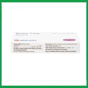 Nhà Thuốc Thành Hương - Thuốc Biotin 5mg Mediplantex điều trị thiếu hụt biotin (2 vỉ x 10 viên) 4 Nhà Thuốc Thành Hương - fb 3 6