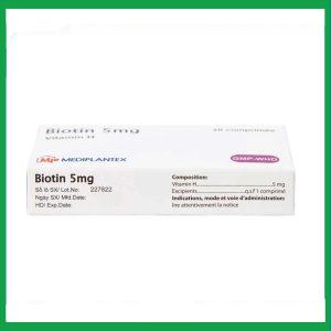 Nhà Thuốc Thành Hương - Thuốc Biotin 5mg Mediplantex điều trị thiếu hụt biotin (2 vỉ x 10 viên) 3 Nhà Thuốc Thành Hương - fb 3 7