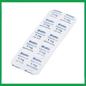 Nhà Thuốc Thành Hương - Thuốc Biotin 5mg Mediplantex điều trị thiếu hụt biotin (2 vỉ x 10 viên) 1 Nhà Thuốc Thành Hương - fb 3 9