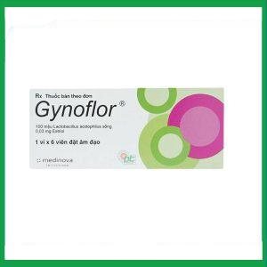 Viên đặt âm đạo Gynoflor Medinova điều trị nhiễm khuẩn âm đạo (1 vỉ x 6 viên)