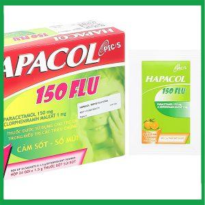 Nhà Thuốc Thành Hương - Cốm sủi bọt Hapacol 150 Flu hộp 24 gói DHG 1 Nhà Thuốc Thành Hương - hapacol 150mg flu 1