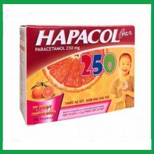 Nhà Thuốc Thành Hương - Bột sủi Hapacol 250mg hộp 24 gói - Dược Hậu Giang 1 Nhà Thuốc Thành Hương - hapacol 250mg 1