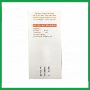 Nhà Thuốc Thành Hương - Bột sủi Hapacol 250mg hộp 24 gói - Dược Hậu Giang 2 Nhà Thuốc Thành Hương - hapacol 250mg 2