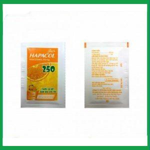 Nhà Thuốc Thành Hương - Bột sủi Hapacol 250mg hộp 24 gói - Dược Hậu Giang 4 Nhà Thuốc Thành Hương - hapacol 250mg 4