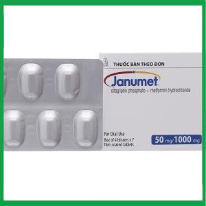 Nhà Thuốc Thành Hương - Viên nén Janumet 50mg/1000mg MSD hỗ trợ chế độ ăn kiêng, cải thiện kiểm soát đường huyết tuýp 2 (4 vỉ x 7 viên) 2 Nhà Thuốc Thành Hương - janumet 50 1000 2